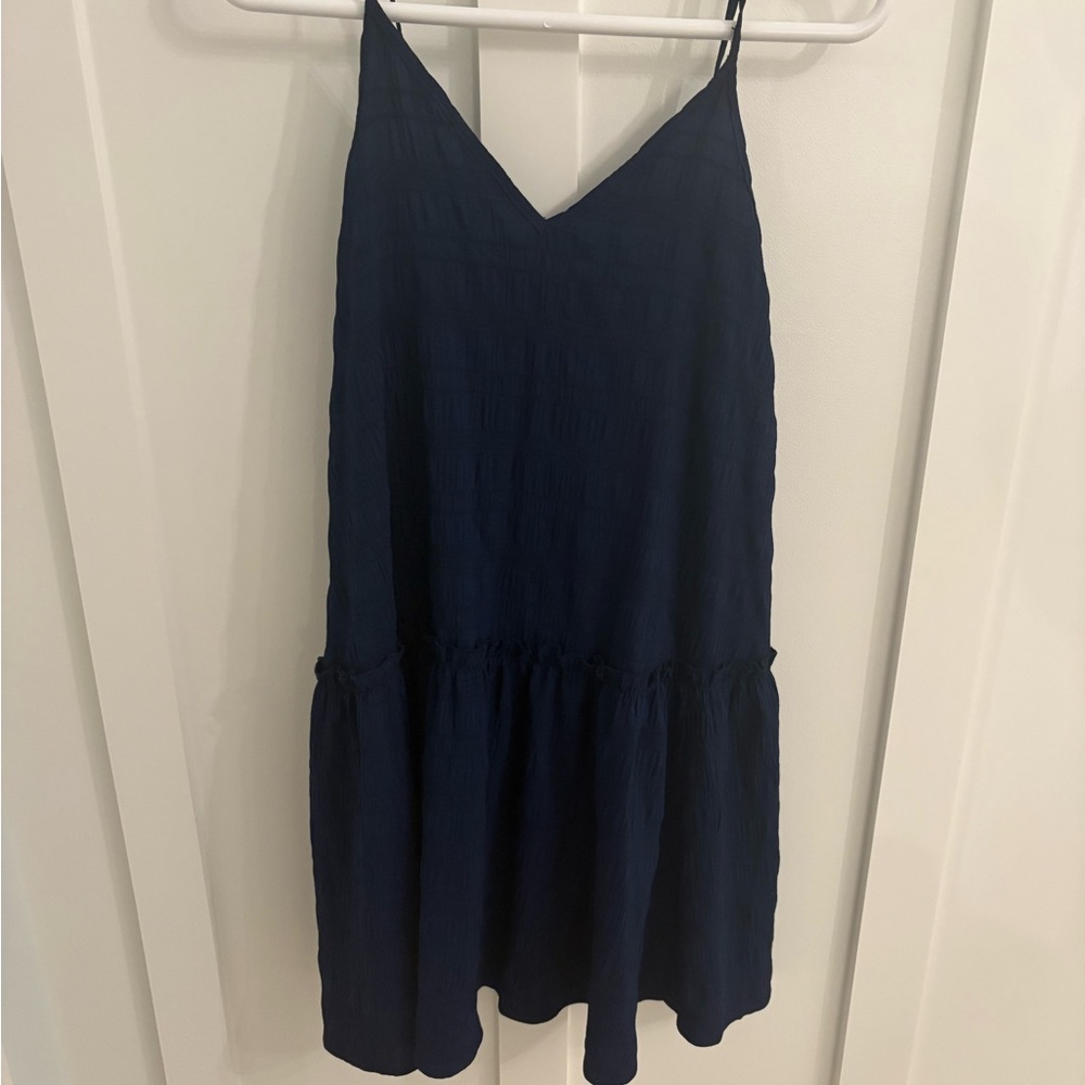 Navy Blue Sleeveless Dress